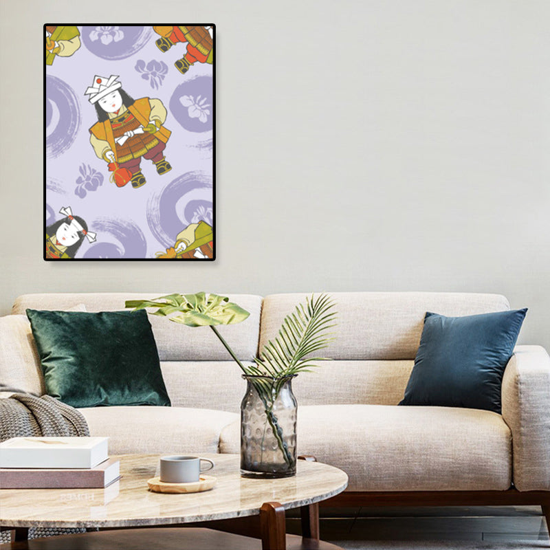 Japanse Geisha canvas print pastel kleur gastenkamer muur kunst decor, meerdere maten
