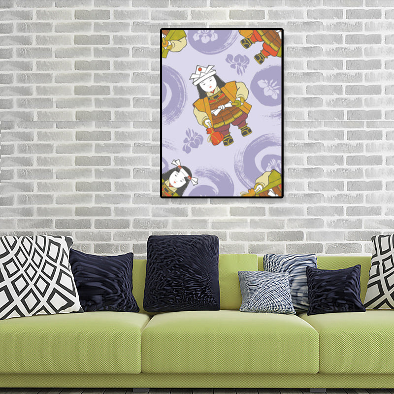 Japanse Geisha canvas print pastel kleur gastenkamer muur kunst decor, meerdere maten