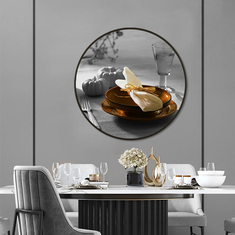 Tableware Wrapped Canvas for Kitchen Photography Wall Art Print, Multiple Sizes Options