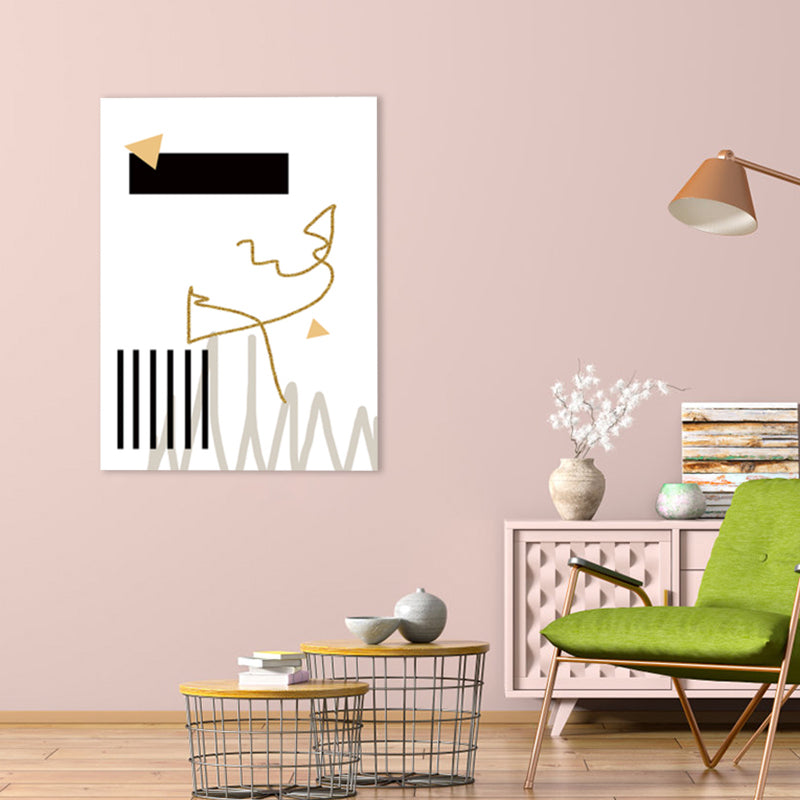 Toile à motif abstrait de couleur claire, décoration murale texturée pour salle à manger, plusieurs tailles