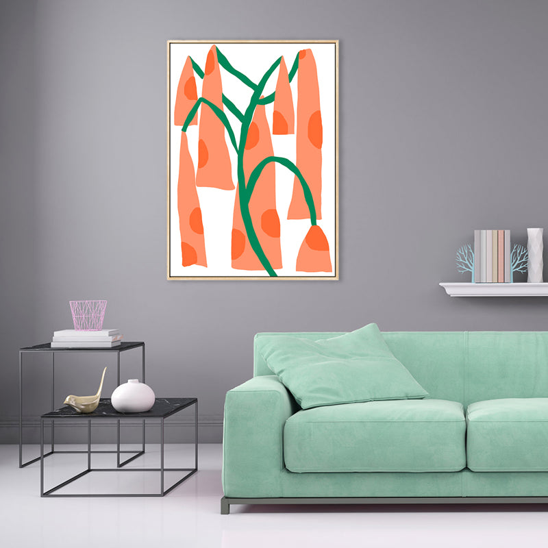 Toile imprimée d'art de géométrie esthétique nordique, décoration murale texturée de couleur douce pour l'intérieur de la maison