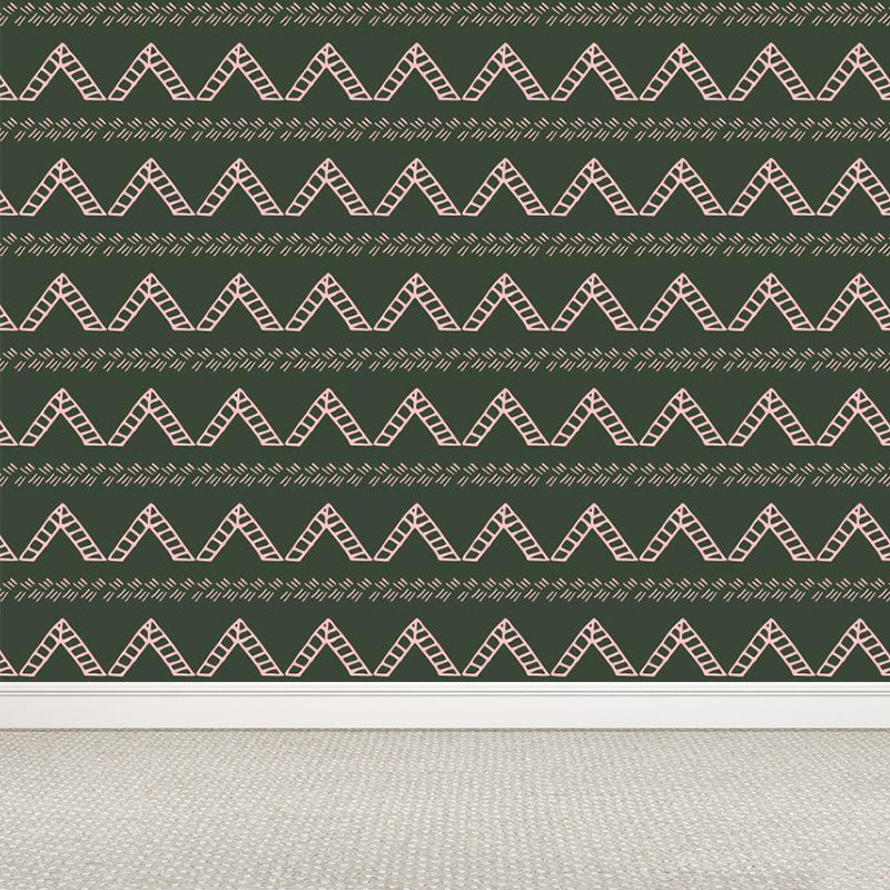 Fresh Abstract Pattern Mural Wallpaper Contemporary Non-Woven Material Wall Covering