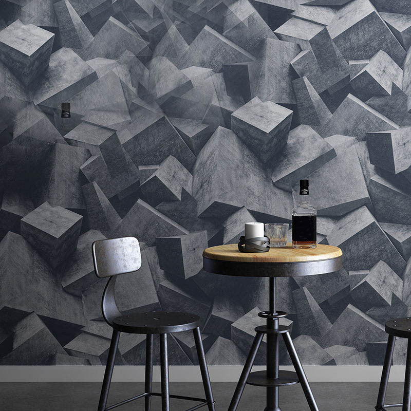 Modern Art 3D Print Cube Non-Pasted Wallpaper, 20.5-inch x 33-foot
