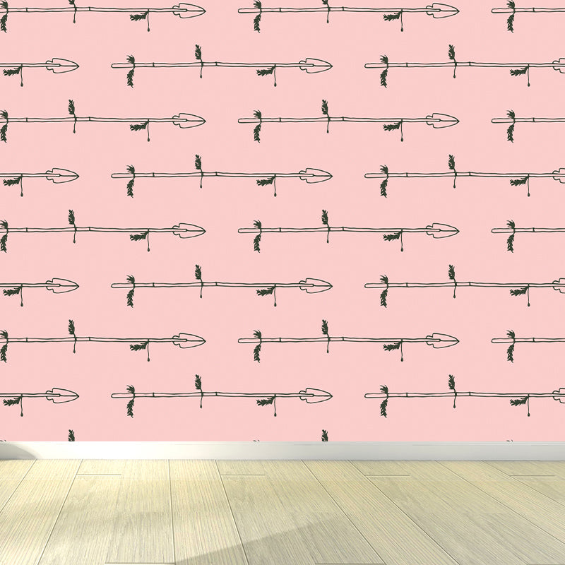 Printing Graphic Mural Decal Pastel Color Contemporary Wall Covering for Living Room