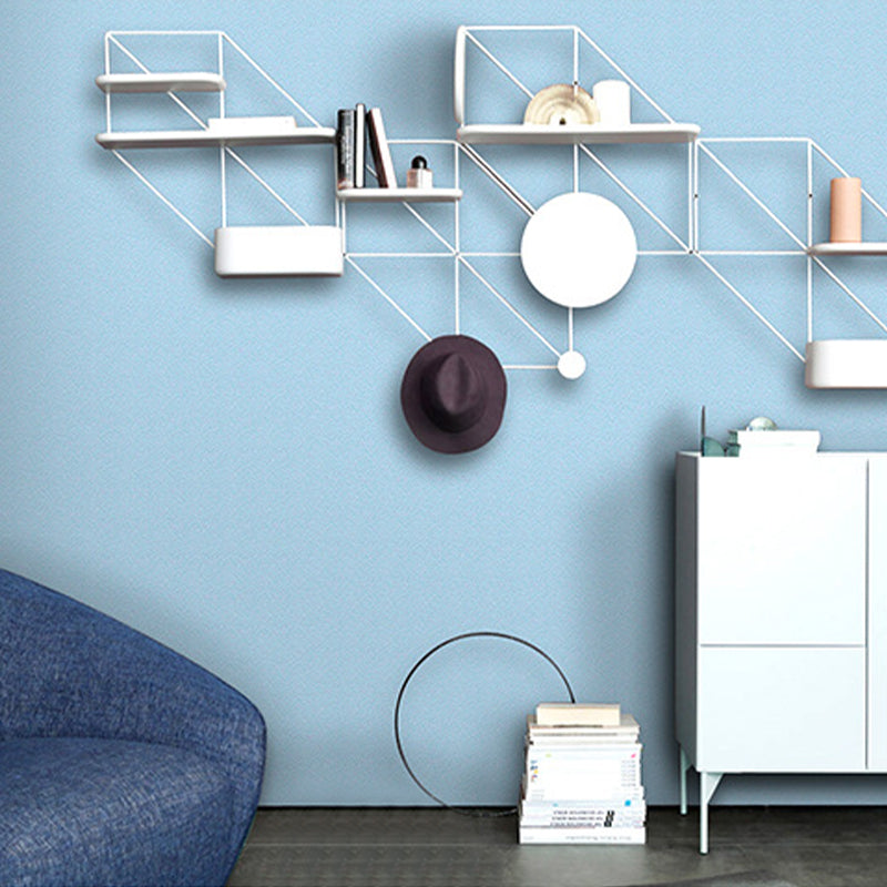 Self-Adhesive 64.6 sq ft. Retro Plain Color Wallpaper for Restroom and Coffee Shop