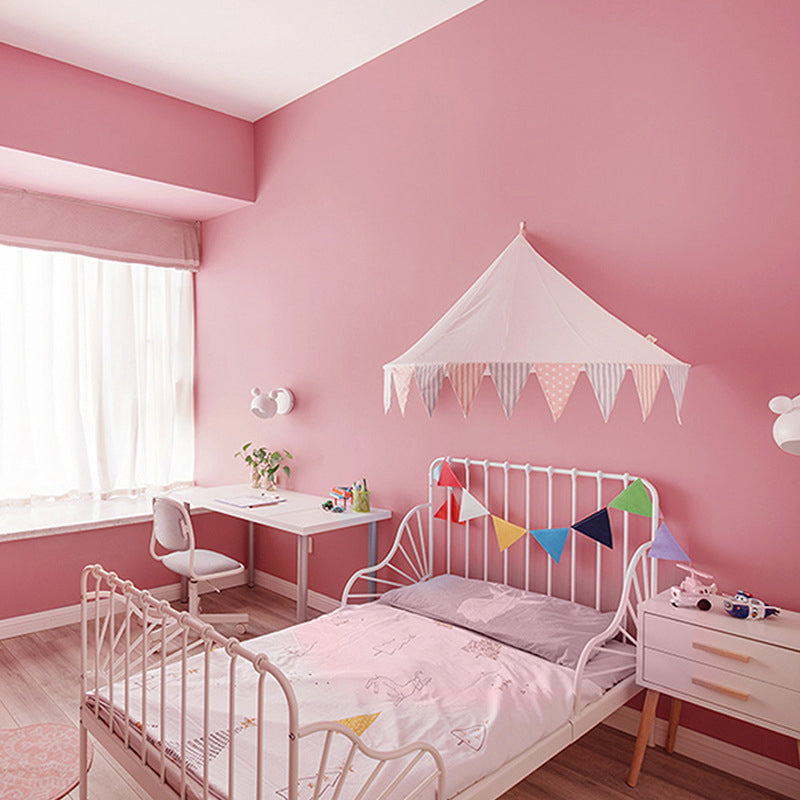 Bedroom and Cafe Wallpaper with Plain Color, 20.5" x 33', Non-Pasted