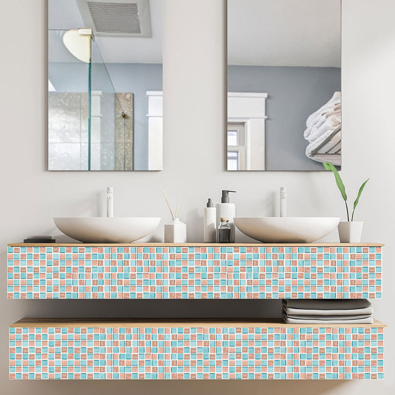 Bunte böhmische Peel-Tapetenpaneele, 3,3 m² große Mosaikfliesen, Wanddekoration für Badezimmer