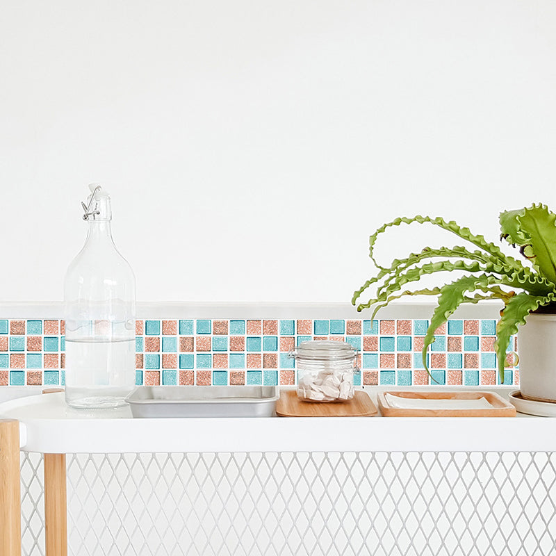 Bunte böhmische Peel-Tapetenpaneele, 3,3 m² große Mosaikfliesen, Wanddekoration für Badezimmer