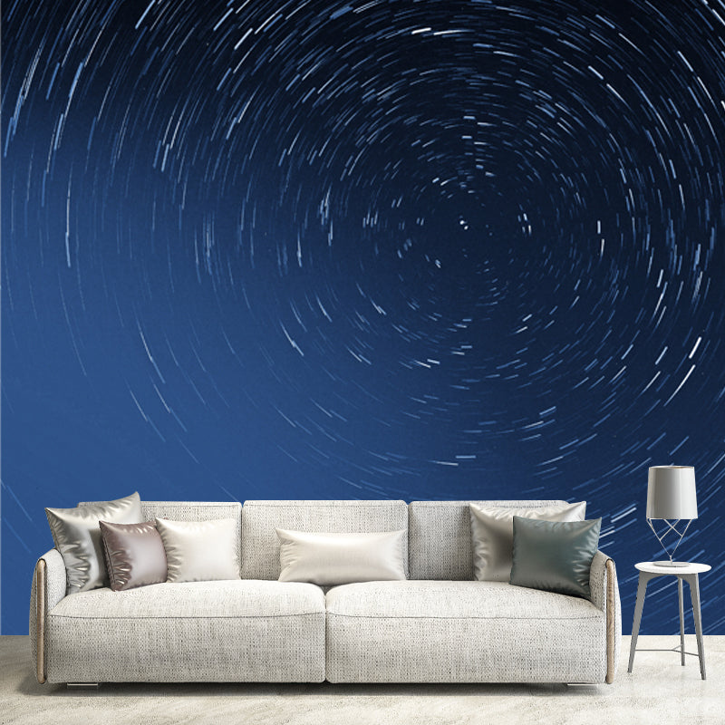 Modern Universe Whirlpool Mural Wallpaper Dark Color Stain-Proof Wall Art for Home
