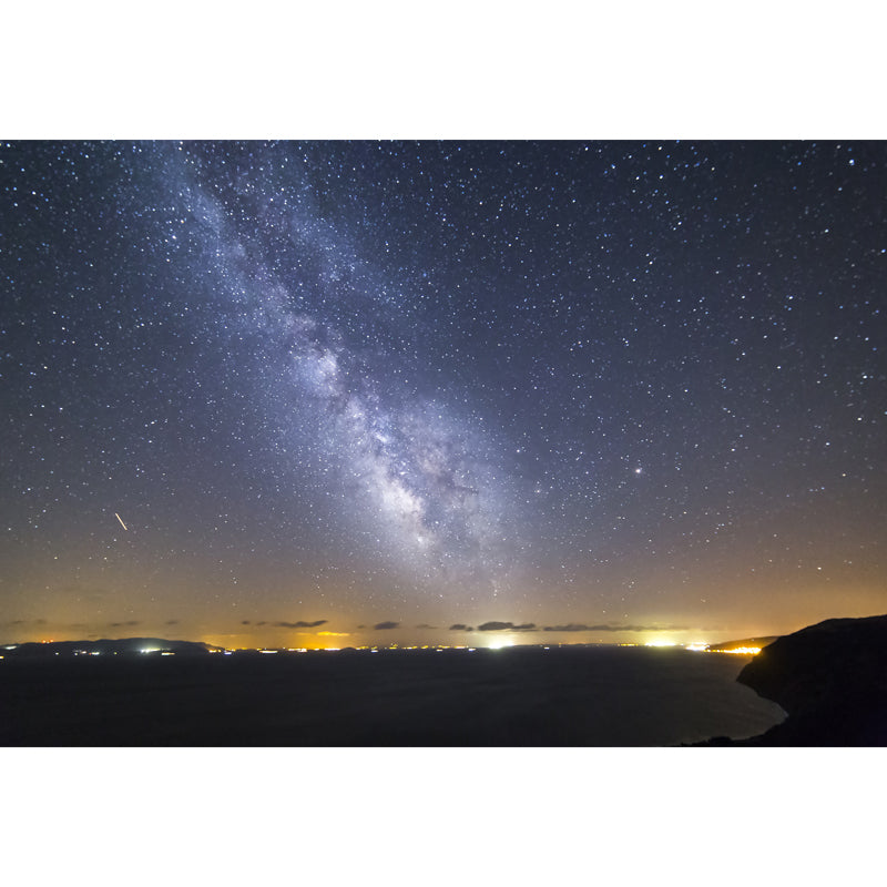 Distant City Night Galaxy Mural Modern Waterproofing Living Room Wall Art, Made to Measure