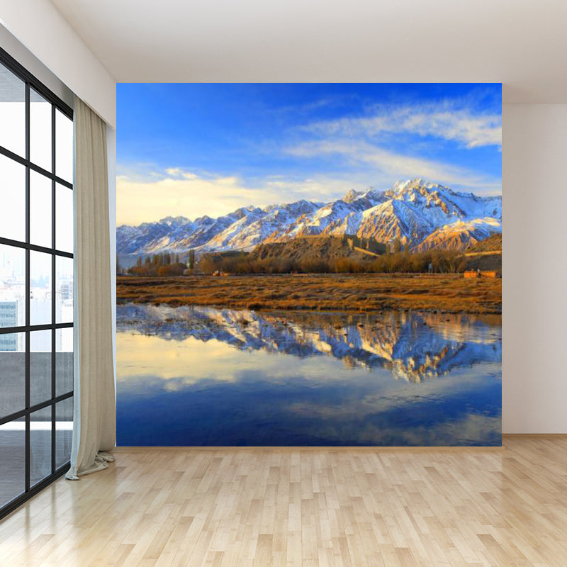 Pastel Color Varied Sky Mural Decal Stain-Proof Contemporary Interior Room Wall Decor