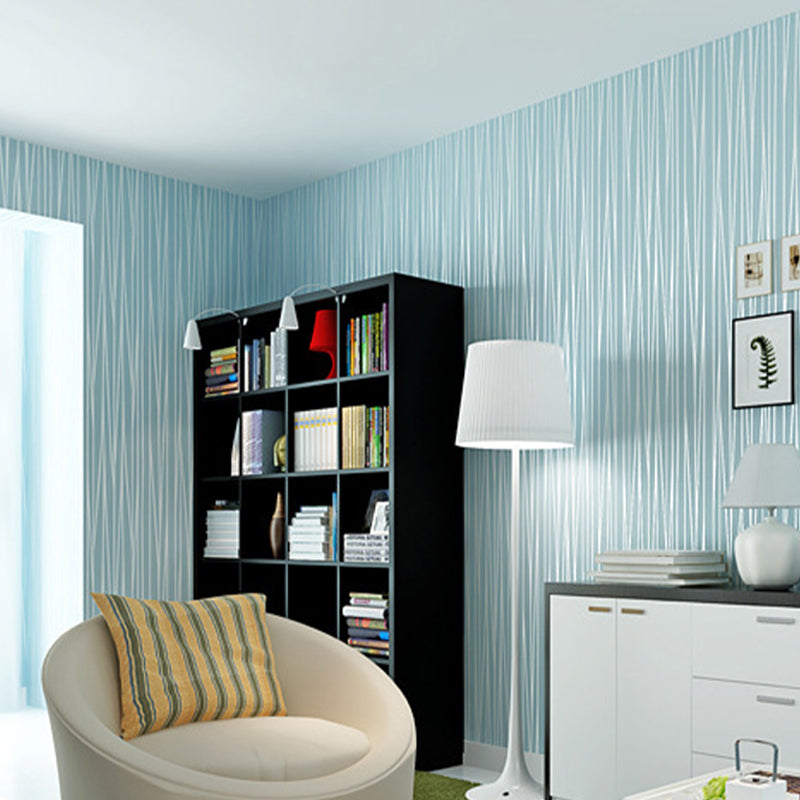 Pastel Color Crossed and Mottled Line Decorative Non-Pasted Wallpaper, 20.5-inch x 33-foot