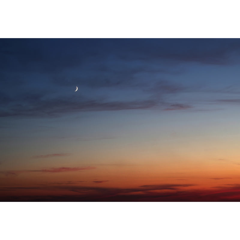 Large Nightfall Crescent Wallpaper Mural Waterproof Modern Living Room Wall Decor