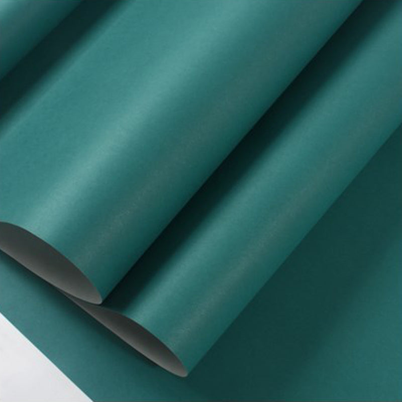 Stain-Resistant Non-Pasted Plain Color Non-Woven Wallpaper with Lightness