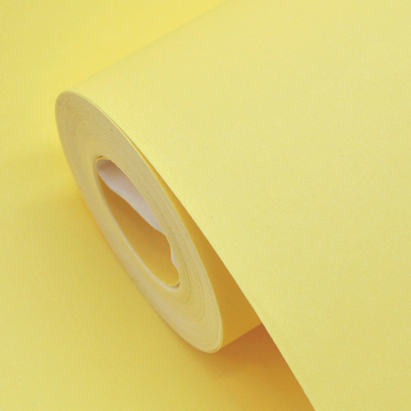 Water-Resistant Pure Color Waterproof Non-Pasted Wallpaper, 20.5"W x 33'L
