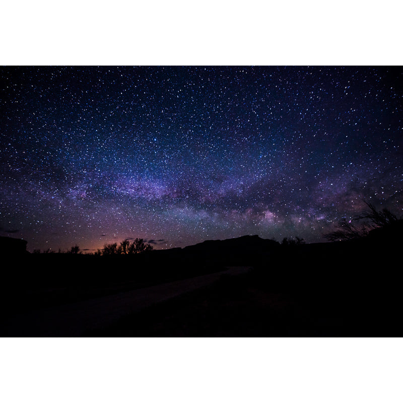 Stunning Galaxy Sky Wallpaper Mural for Bedroom, Blue-Purple, Personalized Print