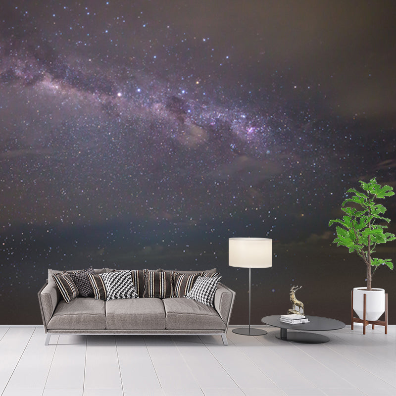 Sparkling Stars Mural Wallpaper for Bedroom Milky Way Wall Decor, Customized Print
