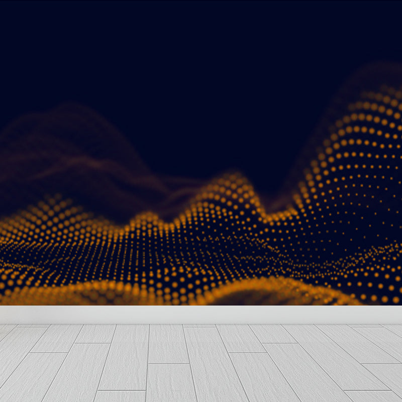 Futuristic Abstract Graphic Mural for Boys Bedroom Customised Wall Covering in Soft Color