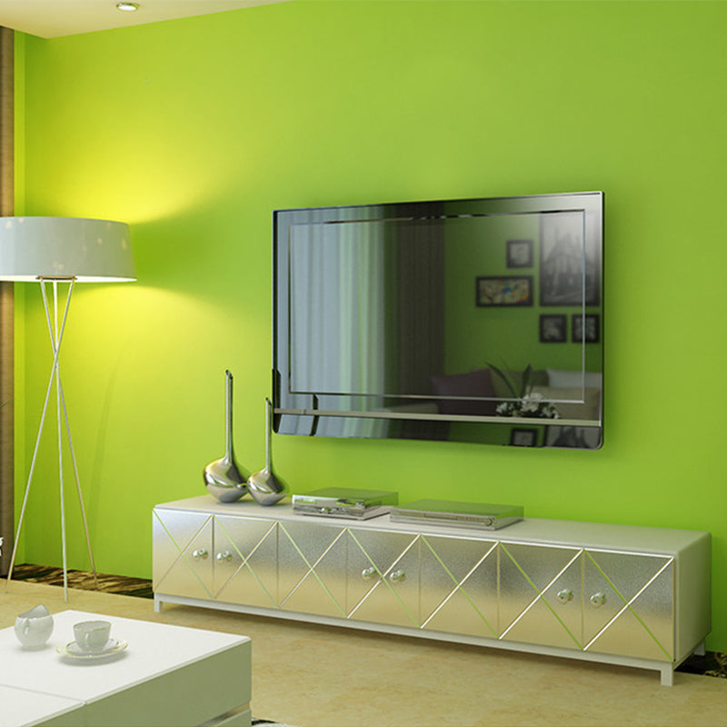 Non-Woven 33' x 20.5" Modern Simple Non-Pasted Pure Color Wallpaper