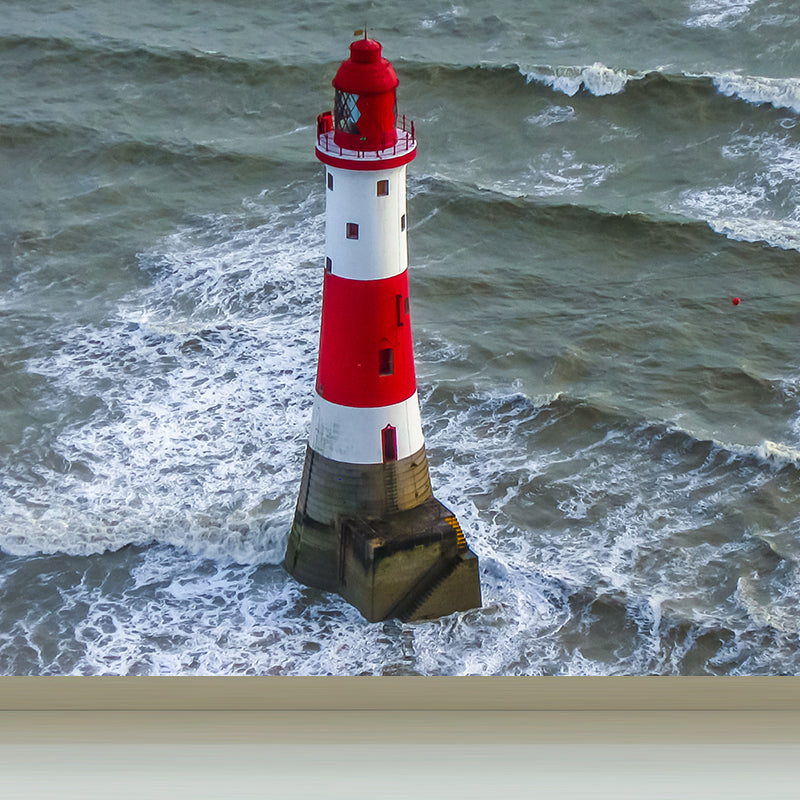 House Decor Lighthouse Mural Decal Customized Coastal Wall Covering for Living Room