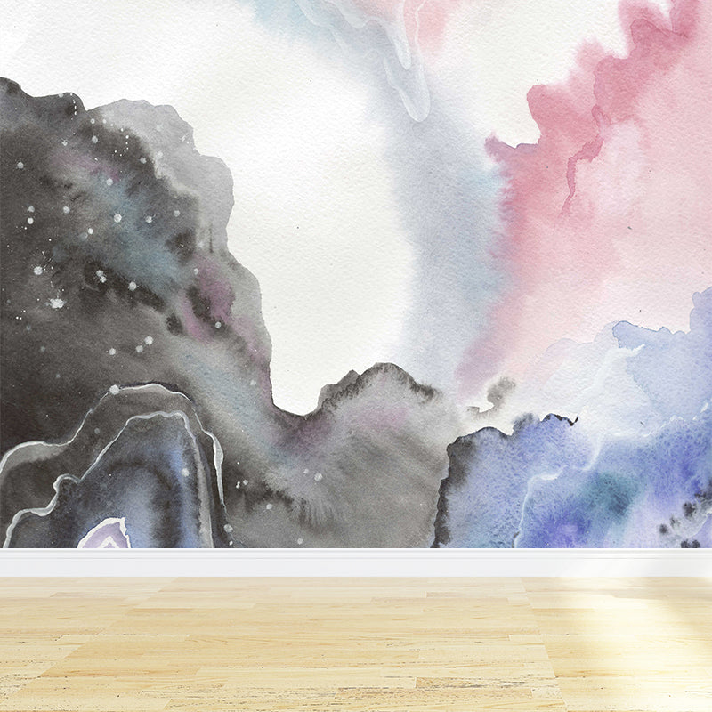 Non-Woven Decorative Wall Mural Modern Abstract Pattern Wall Covering, Custom Printed