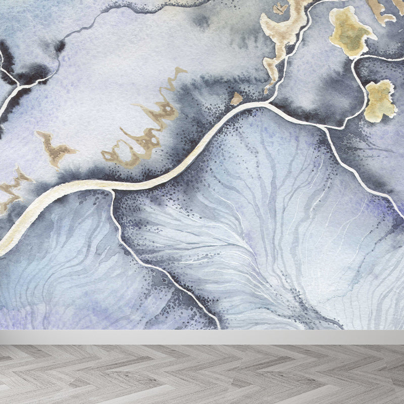 Non-Woven Decorative Wall Mural Modern Abstract Pattern Wall Covering, Custom Printed