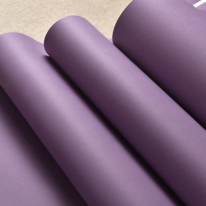 Non-Woven Wallpaper with Pure Color Design, Non-Pasted