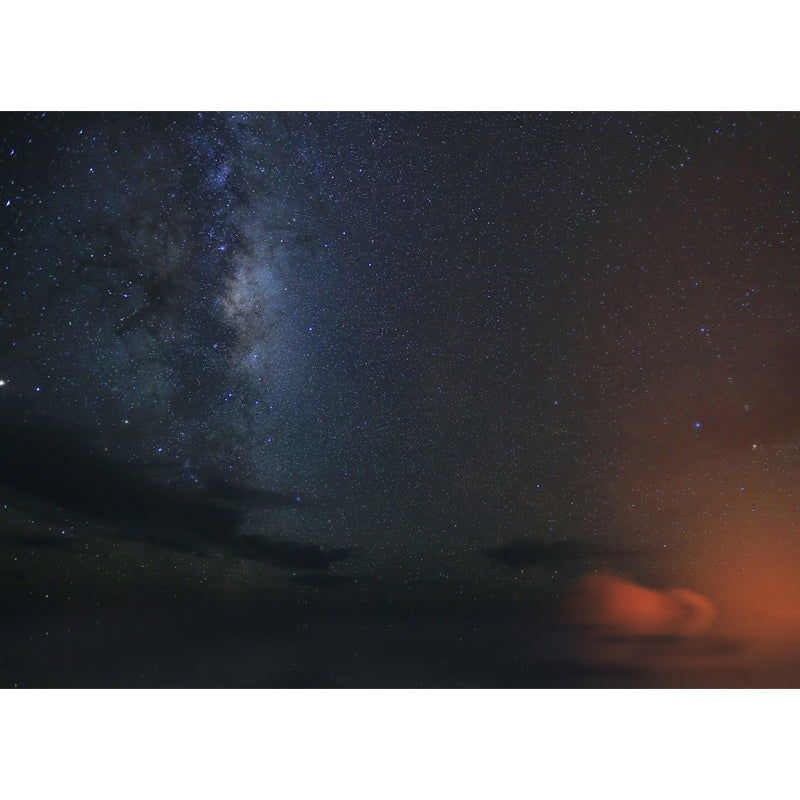 Asteroid Galaxy Wall Mural Decal Contemporary Non-Woven Fabric Wall Art in Black