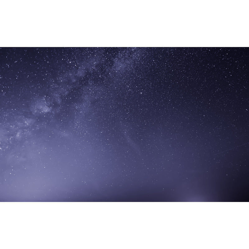 Purple Sparkling Stars Mural Decal Night Sky Scene Modern Washable Wall Decoration