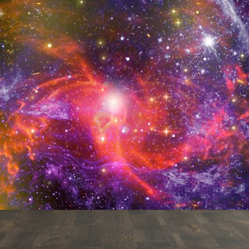 Full Size Illustration Modern Mural Decal with Sky Scene in Soft Color, Made to Measure