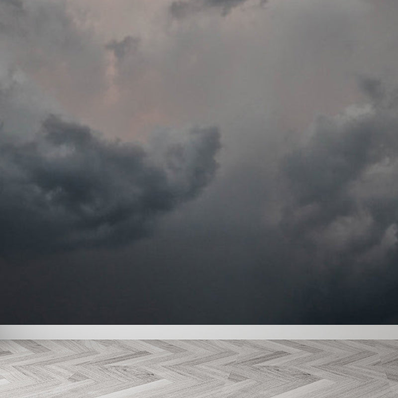 Soft Color Sky Scene Mural Wallpaper Stain-Proofing Modern Bathroom Wall Covering