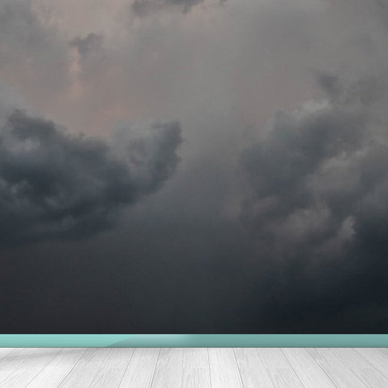 Soft Color Sky Scene Mural Wallpaper Stain-Proofing Modern Bathroom Wall Covering