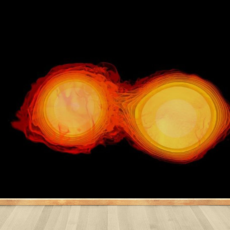 Soft Color Sky Scene Mural Wallpaper Stain-Proofing Modern Bathroom Wall Covering