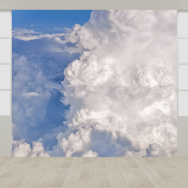Unpredictable Sky View Mural Wallpaper for Dining Room, Pastel Color, Custom Size Available