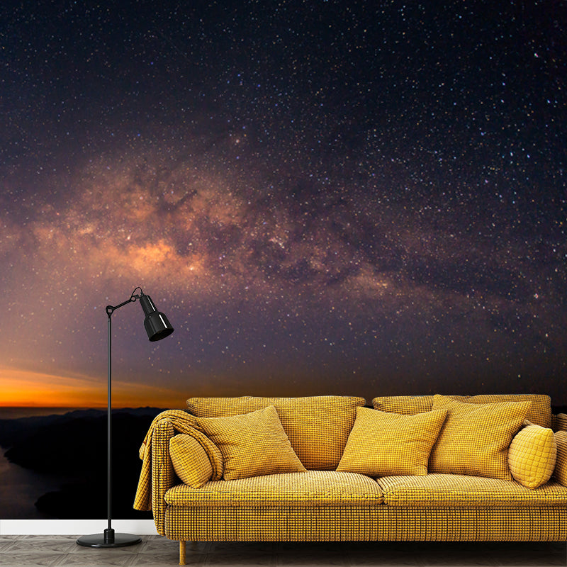 Graphic Milky Way Galaxy Mural Whole Wall Decor for Living Room, Made to Measure