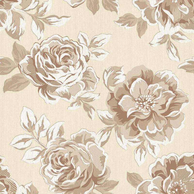 Light Color Flowers Wall Mural Decal Moisture Resistant Modern Girls Bedroom Wal Art