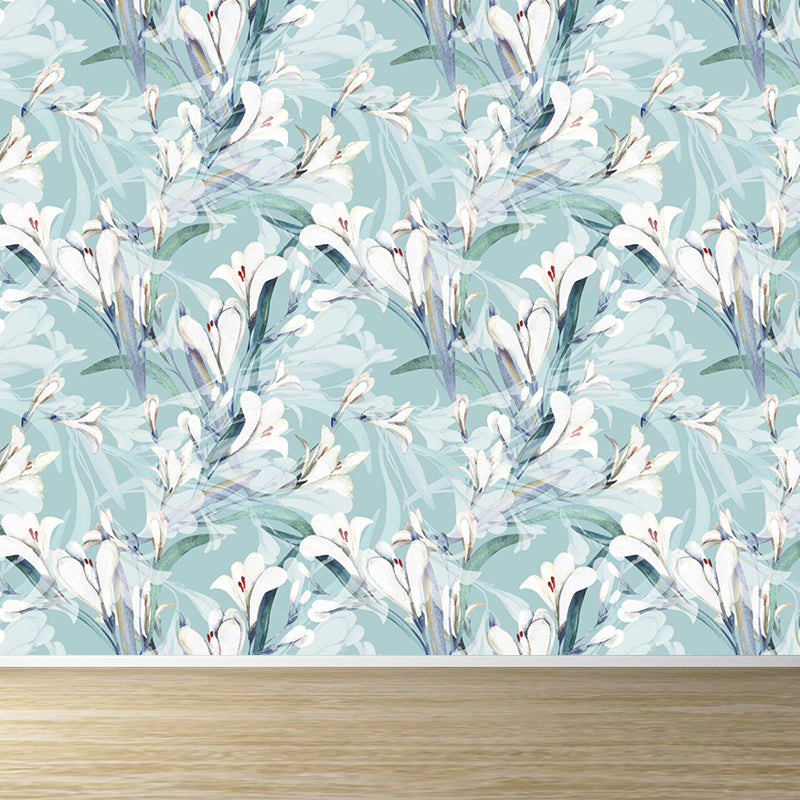 Waterproofing Flower Mural Decal Customized Modern Wall Covering for House Interior