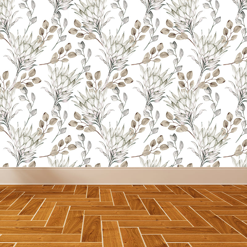 Waterproofing Flower Mural Decal Customized Modern Wall Covering for House Interior