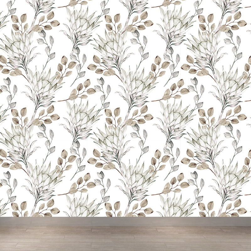 Waterproofing Flower Mural Decal Customized Modern Wall Covering for House Interior