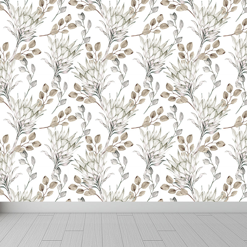 Waterproofing Flower Mural Decal Customized Modern Wall Covering for House Interior