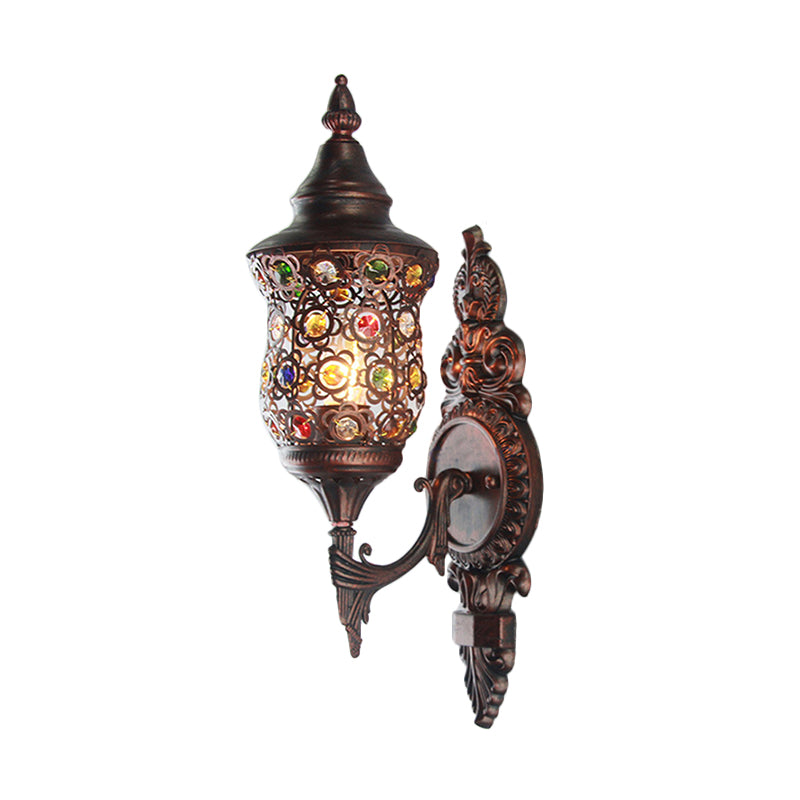 Éclairage de cuivre en cuivre en cuivre antique