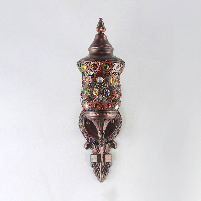 Éclairage de cuivre en cuivre en cuivre antique