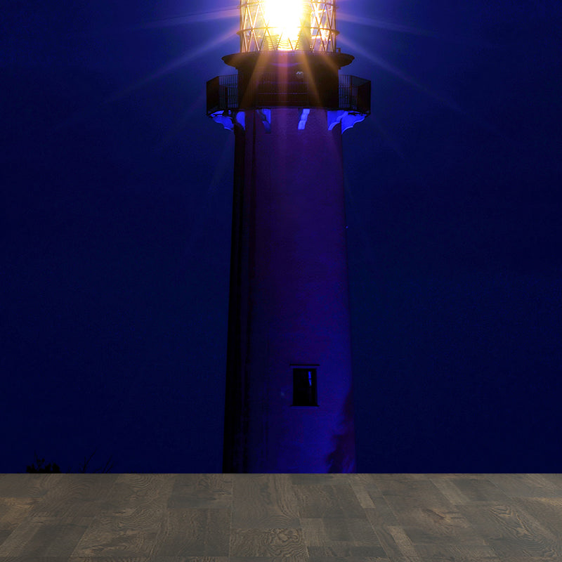 Photography Style Lighthouse Wall Mural Giant Wall Decor for Dining Room, Personalize