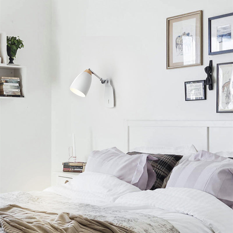 Éclairage d'éclairage mural conique noir / blanc