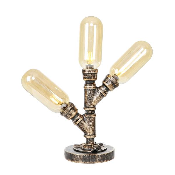 Bronze âgé de 3 ampoules LED LEMPEUR AMBER INDUSTRIE