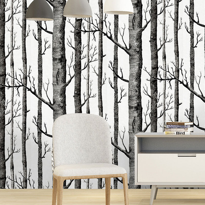 Papier peint de Surface en bois de couleur neutre, revêtement mural résistant aux taches pour décoration de cheminée, auto-adhésif