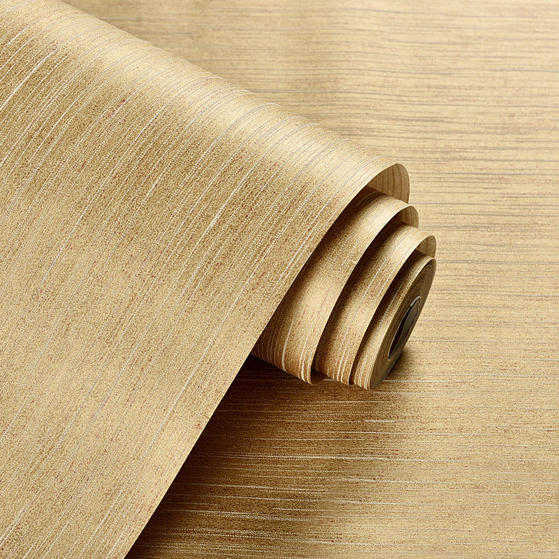 Bedroom and Guest Room Wallpaper with Beige Mottled Line and Stripe, 33'L x 20.5"W, Non-Pasted