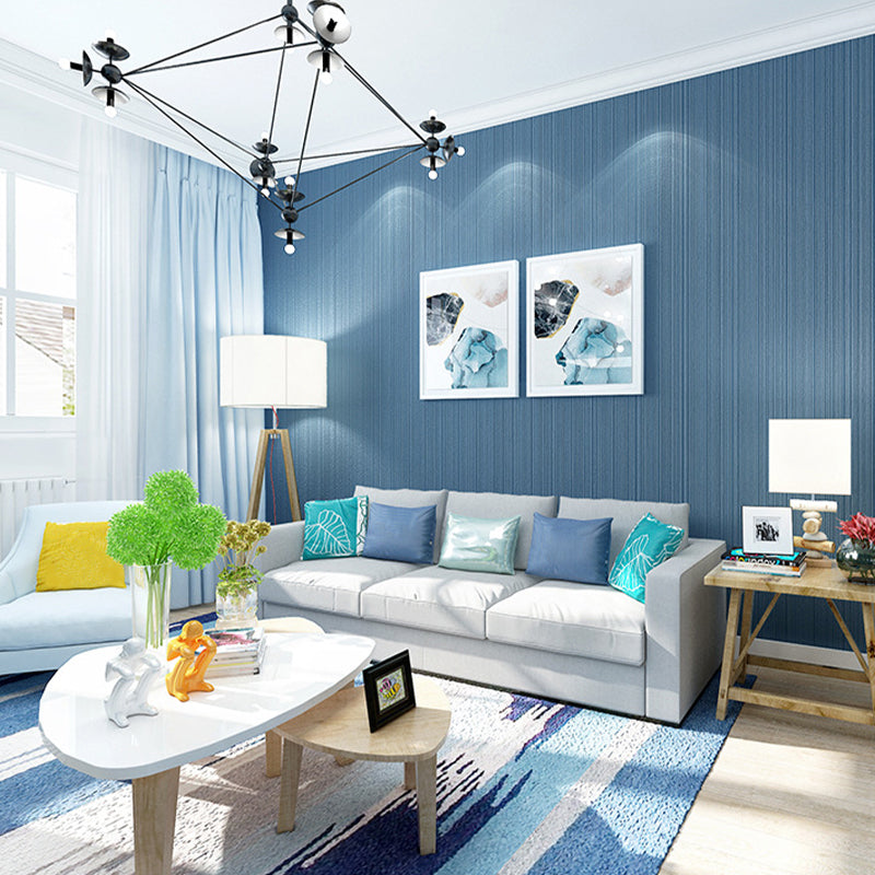 Warm Color Non-Woven Moisture Resistant Vertical Line Wallpaper, 31 ft. x 20.5 in