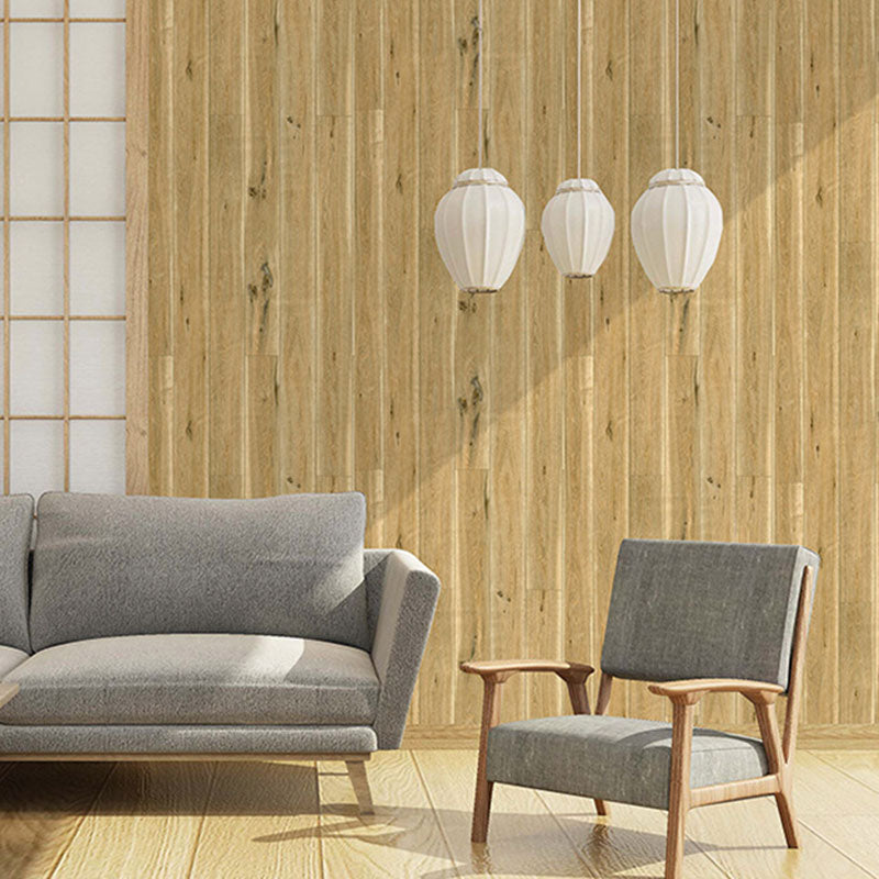 Faux Wood Wallpaper Roll Vinyl Removable Wall Covering for Accent Wall, 48.4 sq ft.