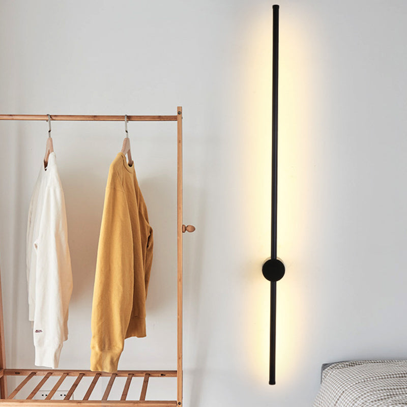 Éclairage d'épée d'aiguille, luminaire mural simplicité noir 23,5 / 31,5 pouces de haut d'idées d'applications à LED pour le salon